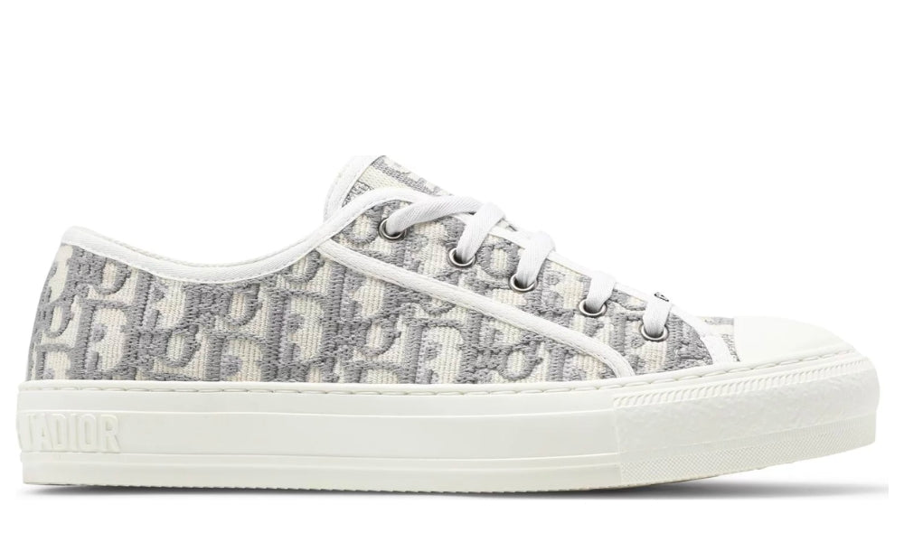 Walk'N'Dior Embroidered Canvas Low 'Grey'