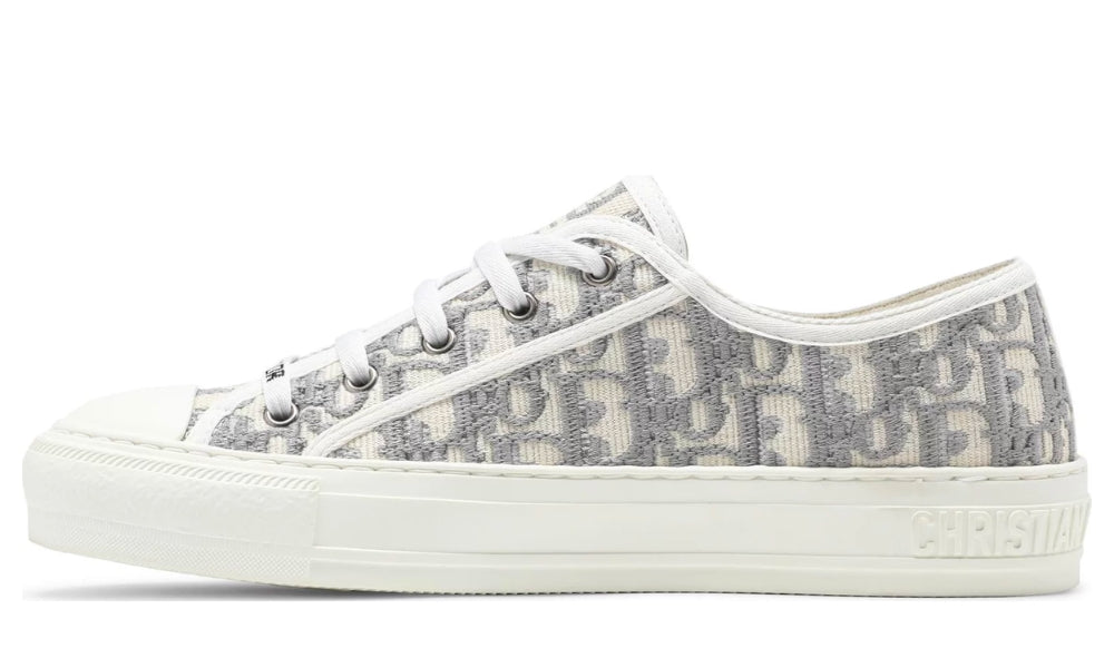 Walk'N'Dior Embroidered Canvas Low 'Grey'