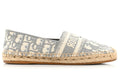 CHRISTIAN DIOR Oblique Embroidered Granville 15mm Espadrilles 37 Grey Stone