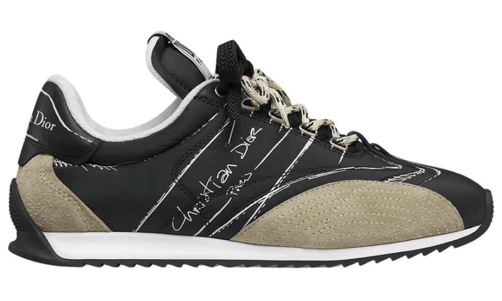Dior D-Sketch Sneaker "Black Nylon and Calfskin"