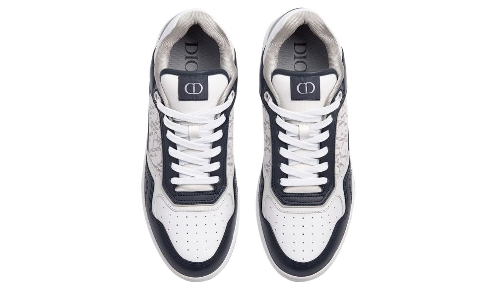Dior B27 Smooth Calfskin With Dior Oblique Jacquard Deep Blue