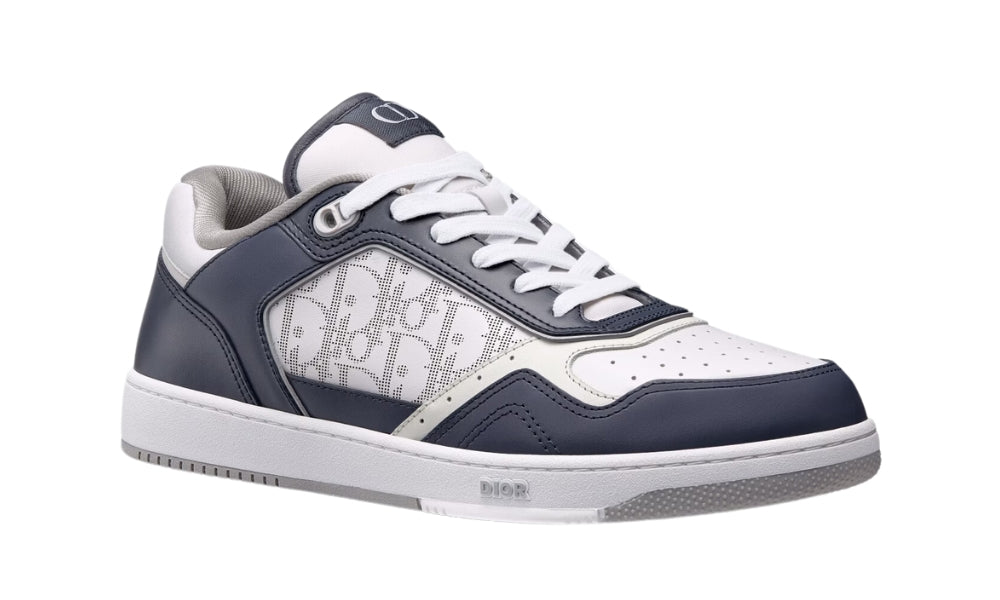 Dior B27 Smooth Calfskin With Dior Oblique Jacquard Deep Blue
