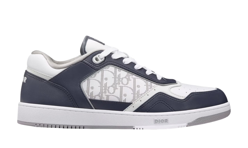Dior B27 Smooth Calfskin With Dior Oblique Jacquard Deep Blue